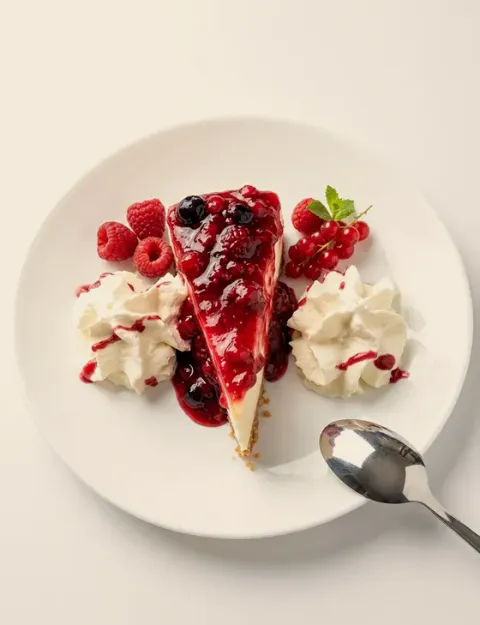 Tarta de queso y frutos rojos